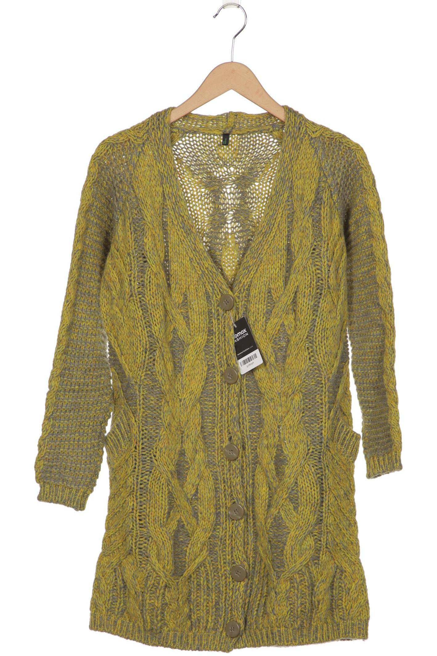 

United Colors OF Benetton Damen Strickjacke, gelb, Gr. 36