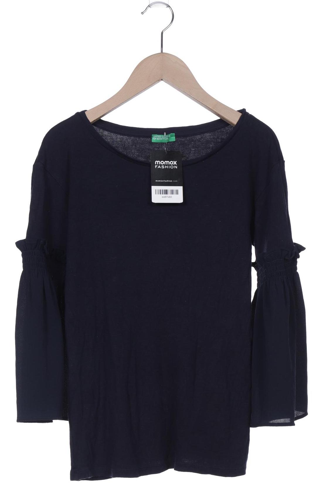 

United Colors OF Benetton Damen Langarmshirt, marineblau, Gr. 36