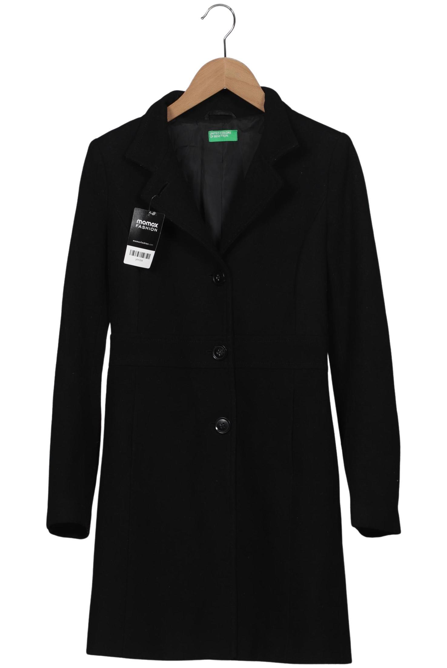 

United Colors OF Benetton Damen Mantel, schwarz, Gr. 32