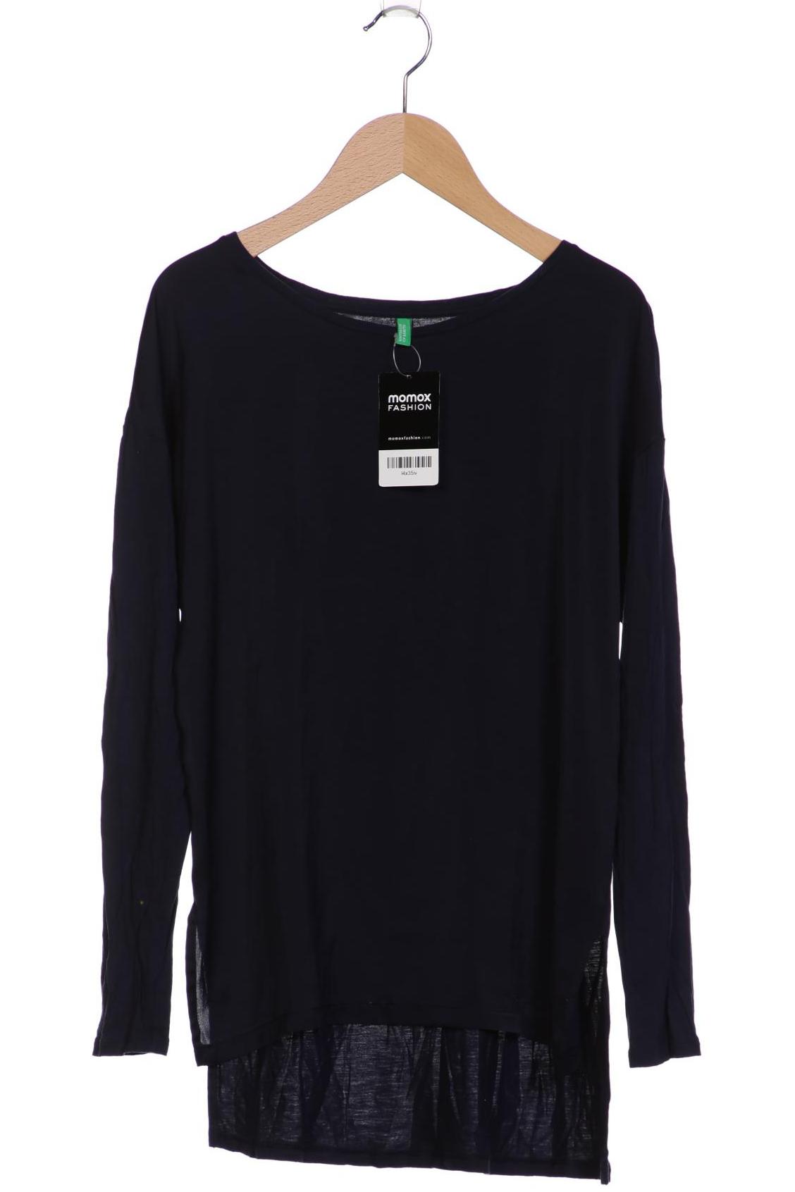 

United Colors OF Benetton Damen Langarmshirt, marineblau, Gr. 38