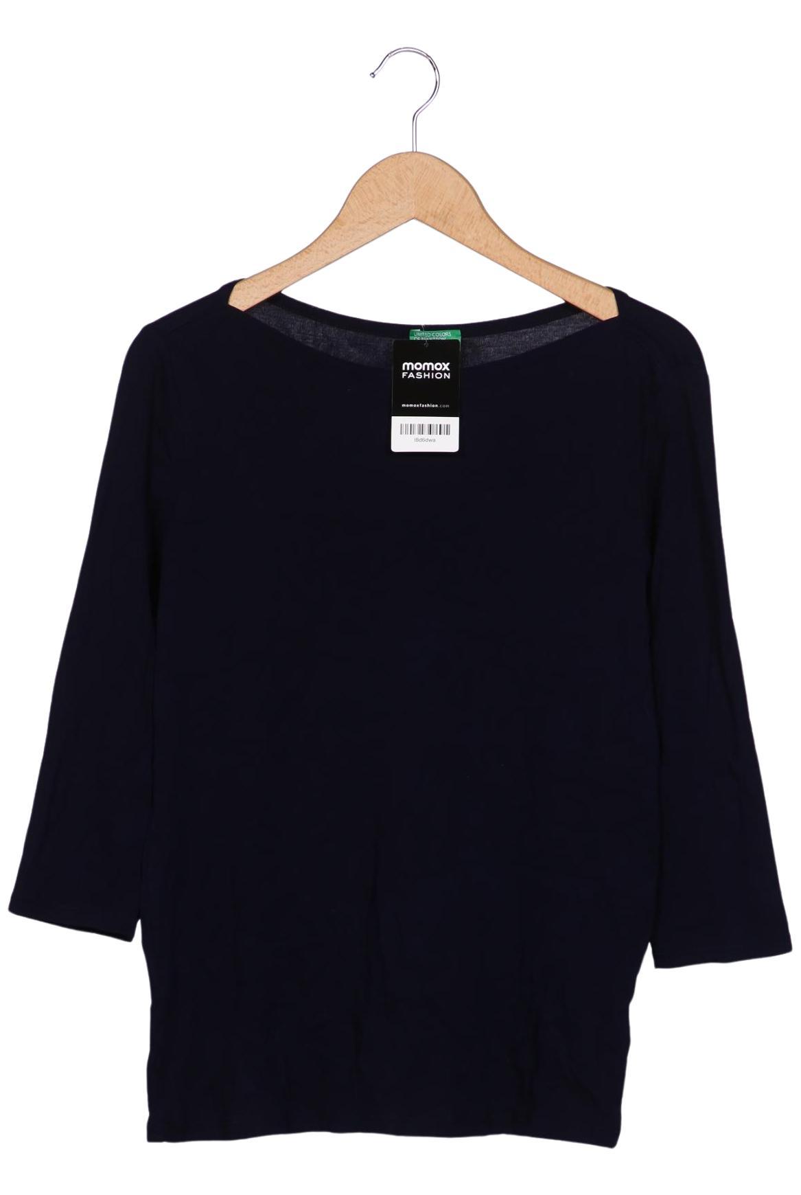 

United Colors OF Benetton Damen Langarmshirt, marineblau, Gr. 38
