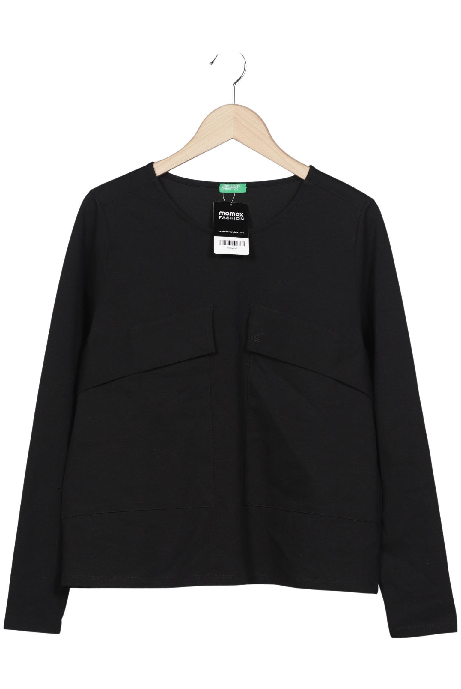 

United Colors OF Benetton Damen Langarmshirt, schwarz, Gr. 38