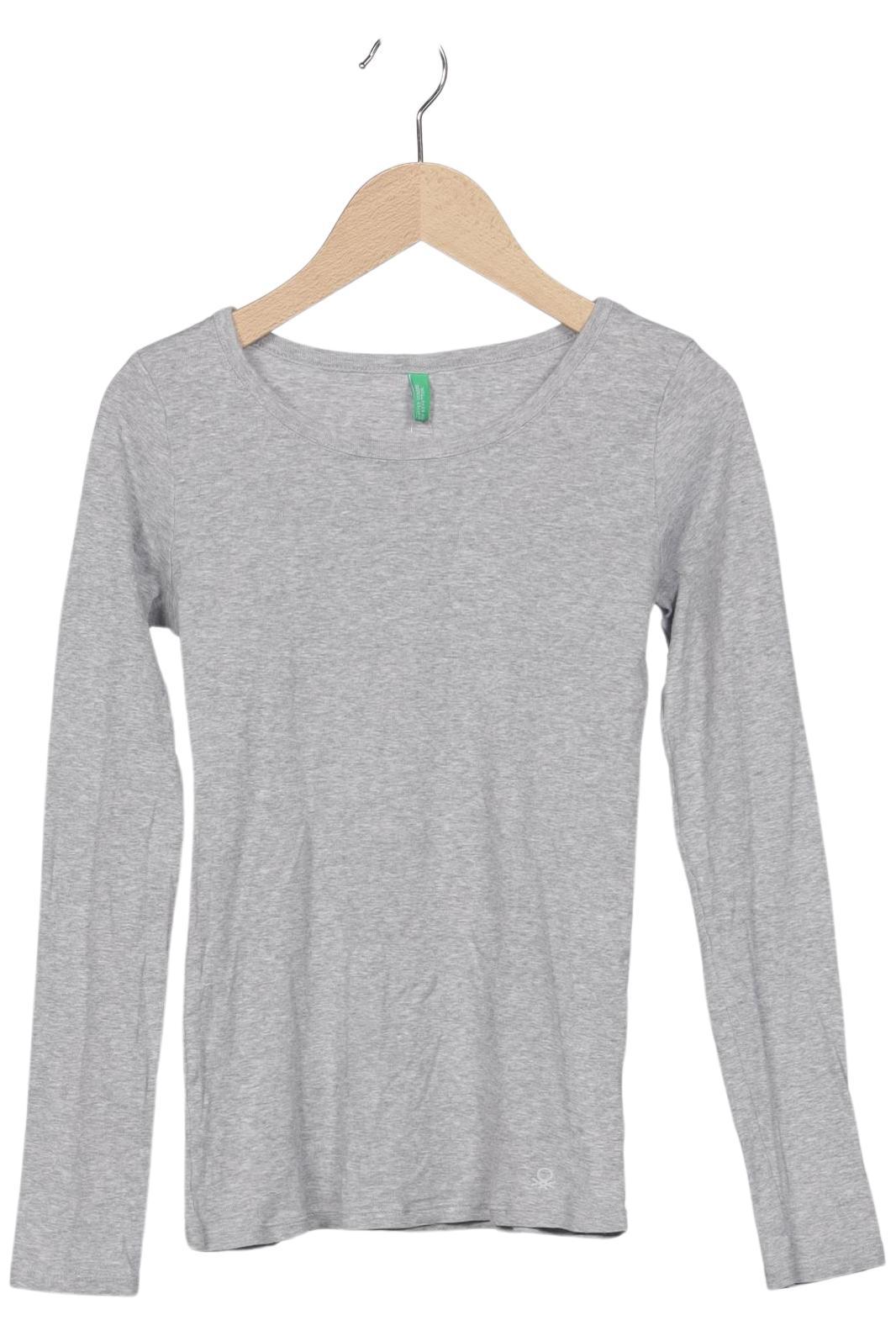 

United Colors OF Benetton Damen Langarmshirt, grau, Gr. 34