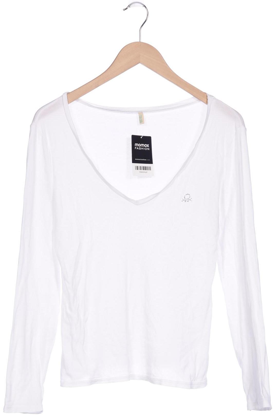 

United Colors OF Benetton Damen Langarmshirt, weiß, Gr. 38