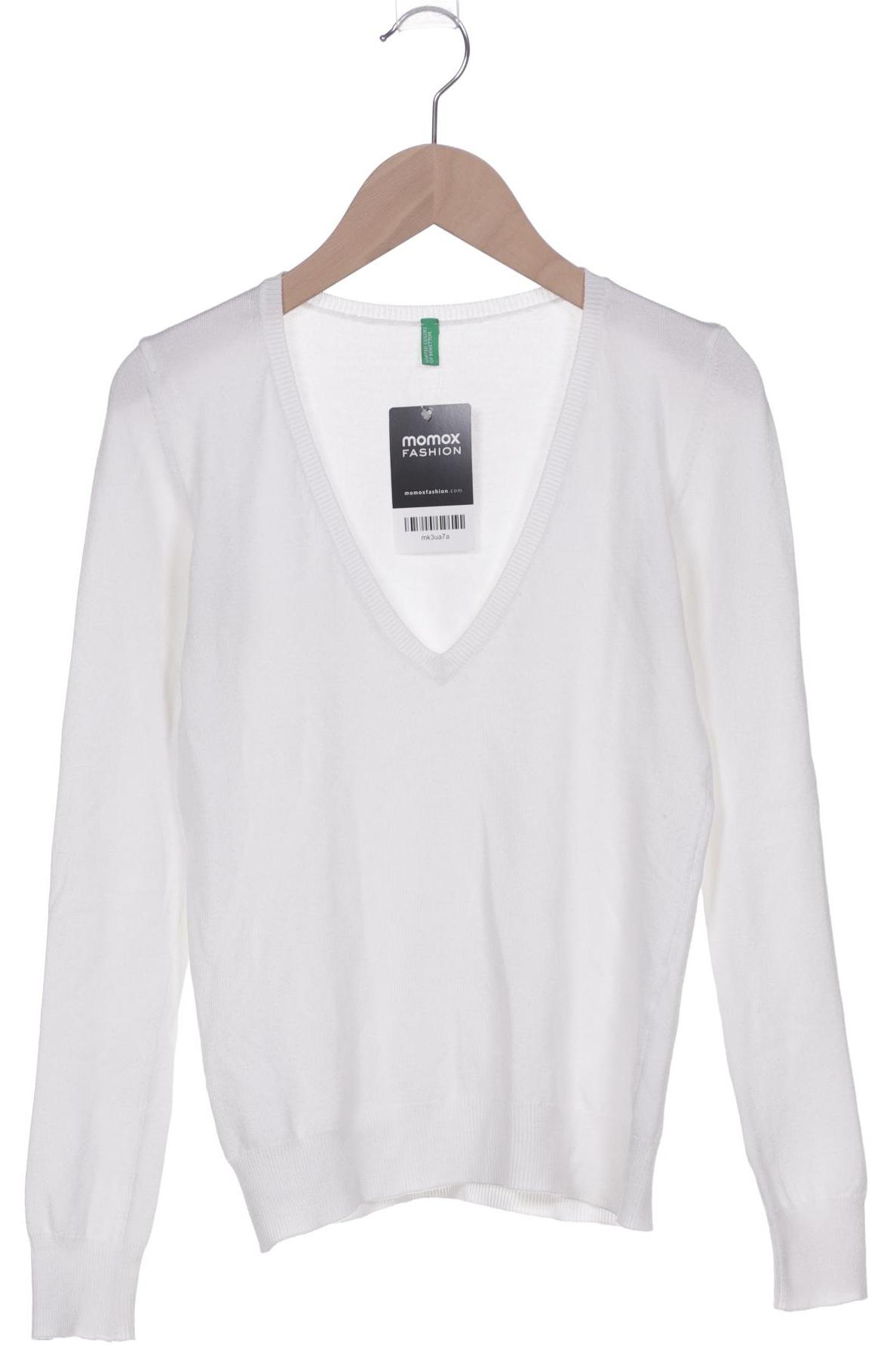 

United Colors OF Benetton Damen Pullover, weiß, Gr. 32