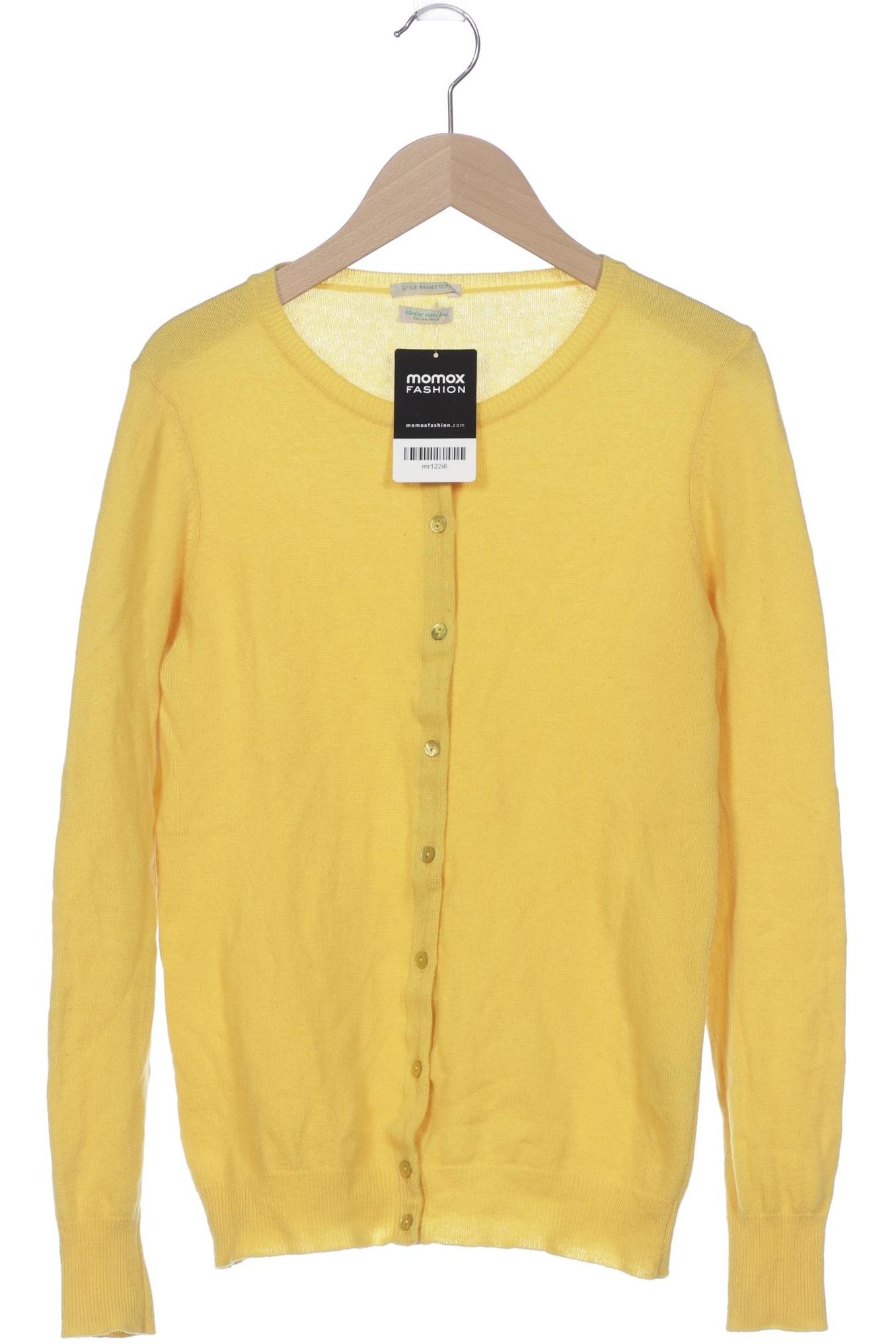 

United Colors OF Benetton Damen Strickjacke, gelb, Gr. 36