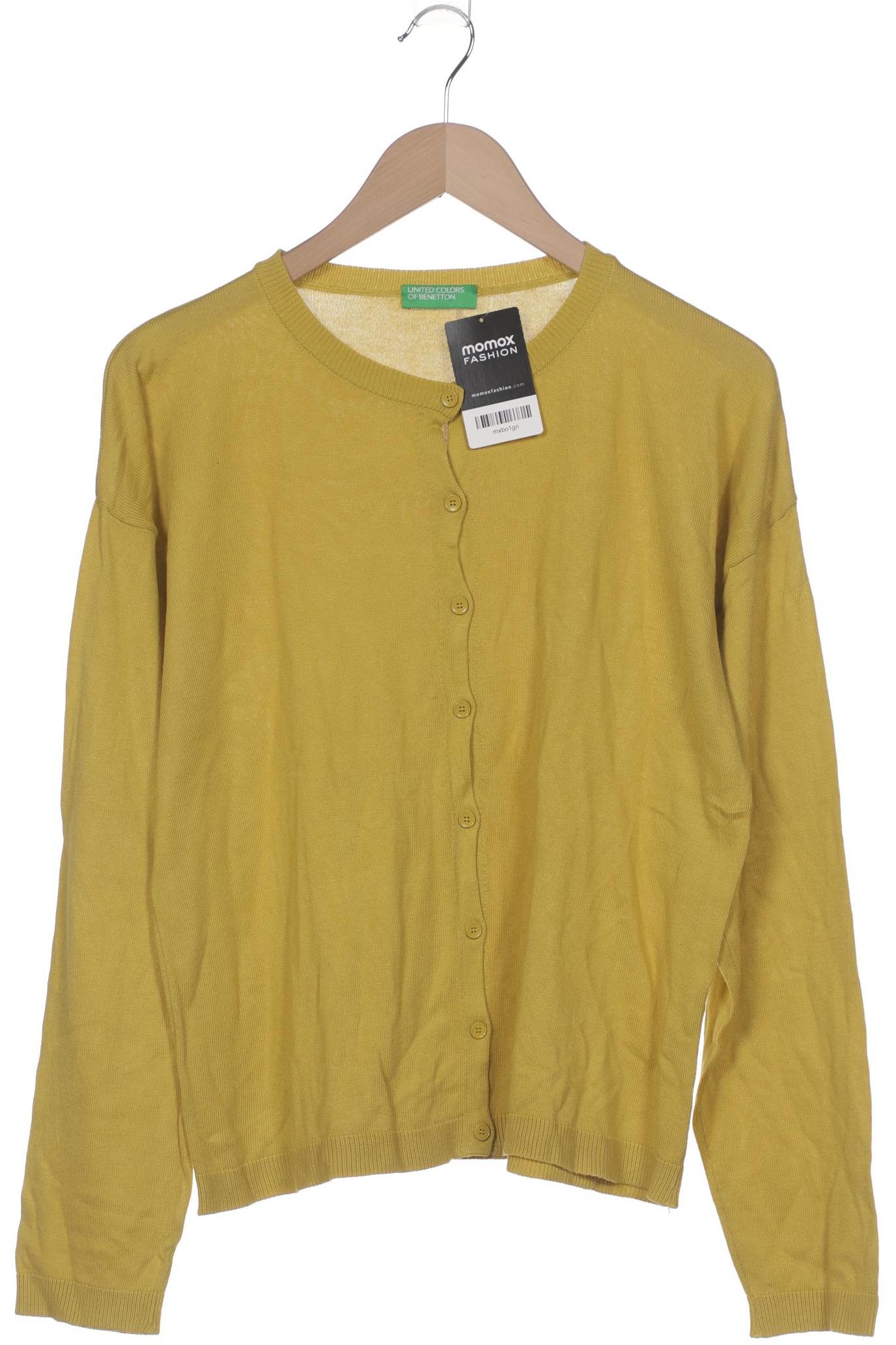 

United Colors OF Benetton Damen Strickjacke, gelb, Gr. 42