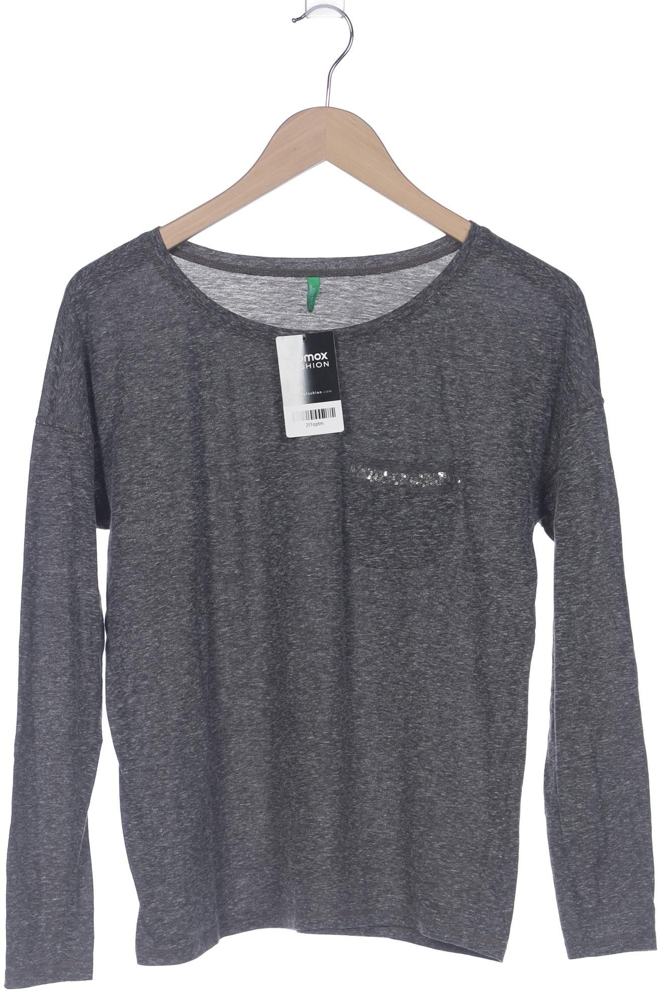 

United Colors OF Benetton Damen Langarmshirt, grau, Gr. 38