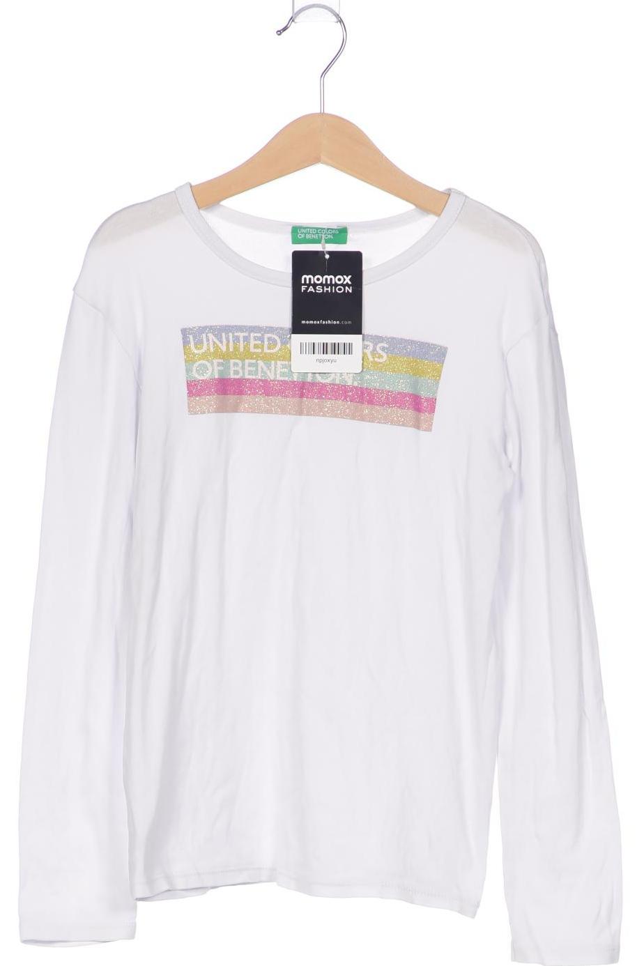 

United Colors OF Benetton Damen Langarmshirt, weiß, Gr. 140