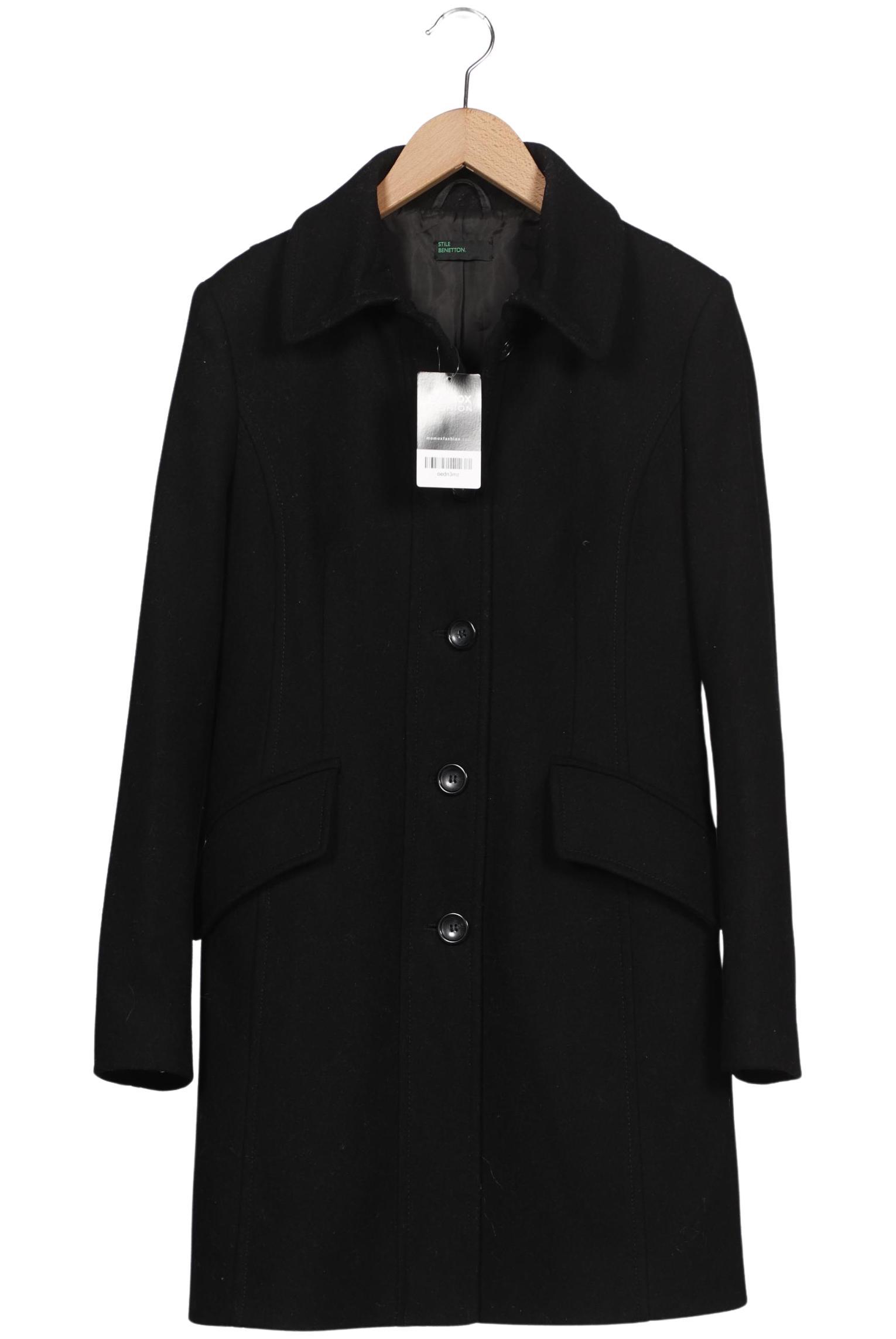 

United Colors OF Benetton Damen Mantel, schwarz, Gr. 34