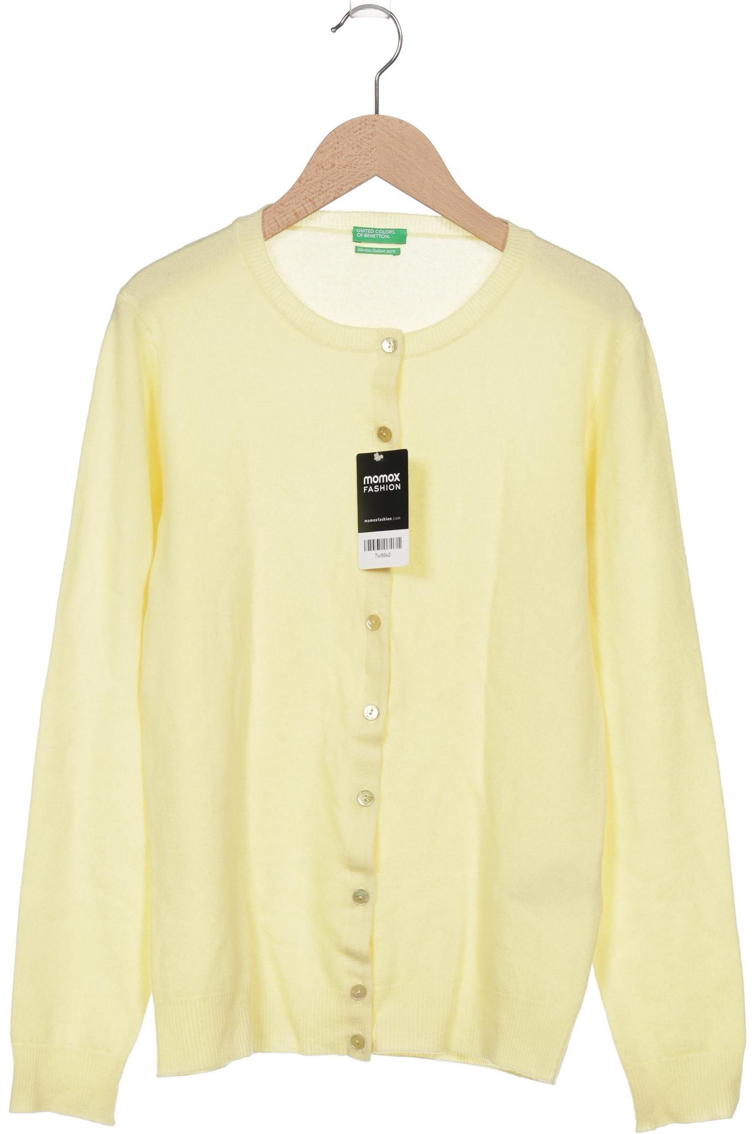 

United Colors OF Benetton Damen Strickjacke, gelb, Gr. 38