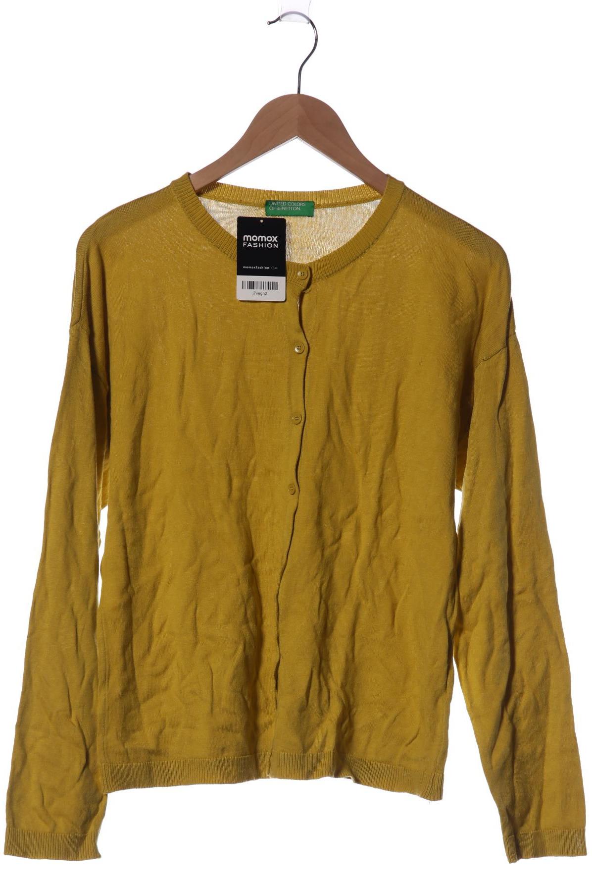 

United Colors OF Benetton Damen Strickjacke, gelb, Gr. 42