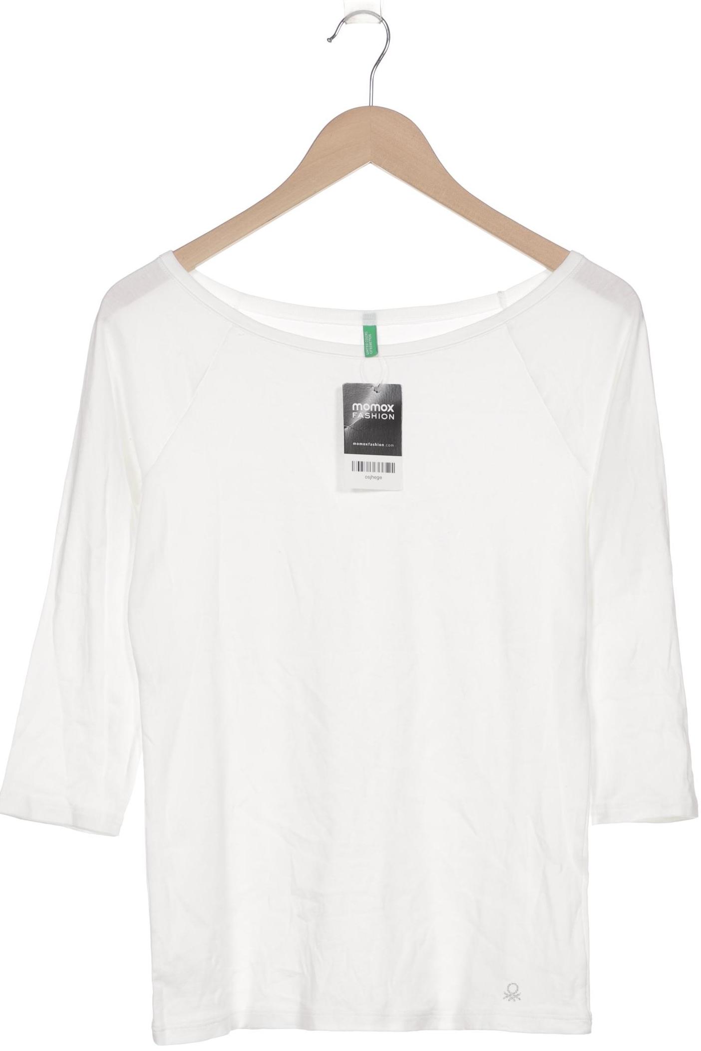 

United Colors OF Benetton Damen Langarmshirt, weiß, Gr. 38