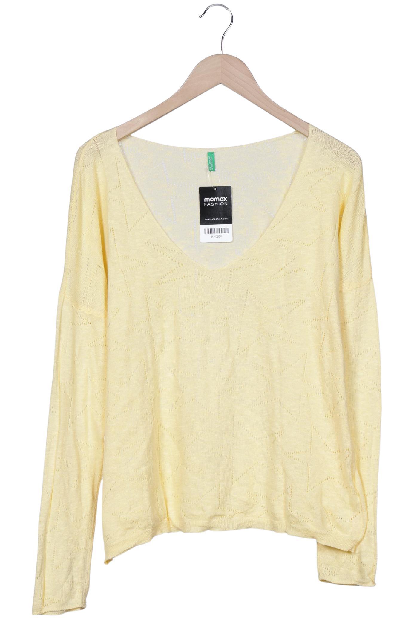 

United Colors OF Benetton Damen Pullover, gelb, Gr. 38
