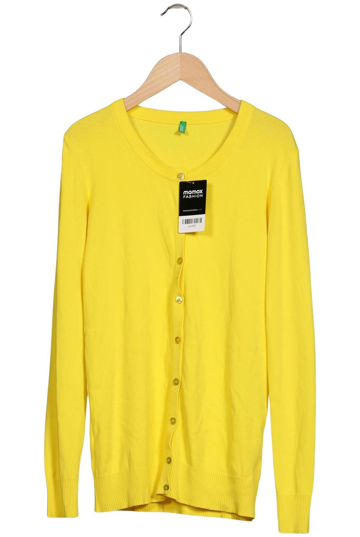 

United Colors OF Benetton Damen Strickjacke, gelb, Gr. 42