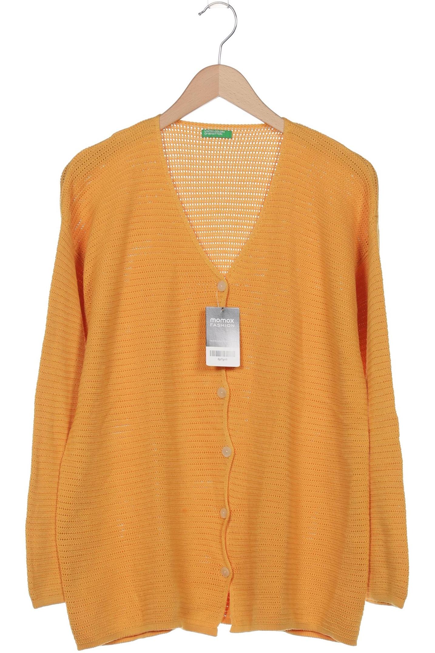 

United Colors OF Benetton Damen Strickjacke, gelb, Gr. 38