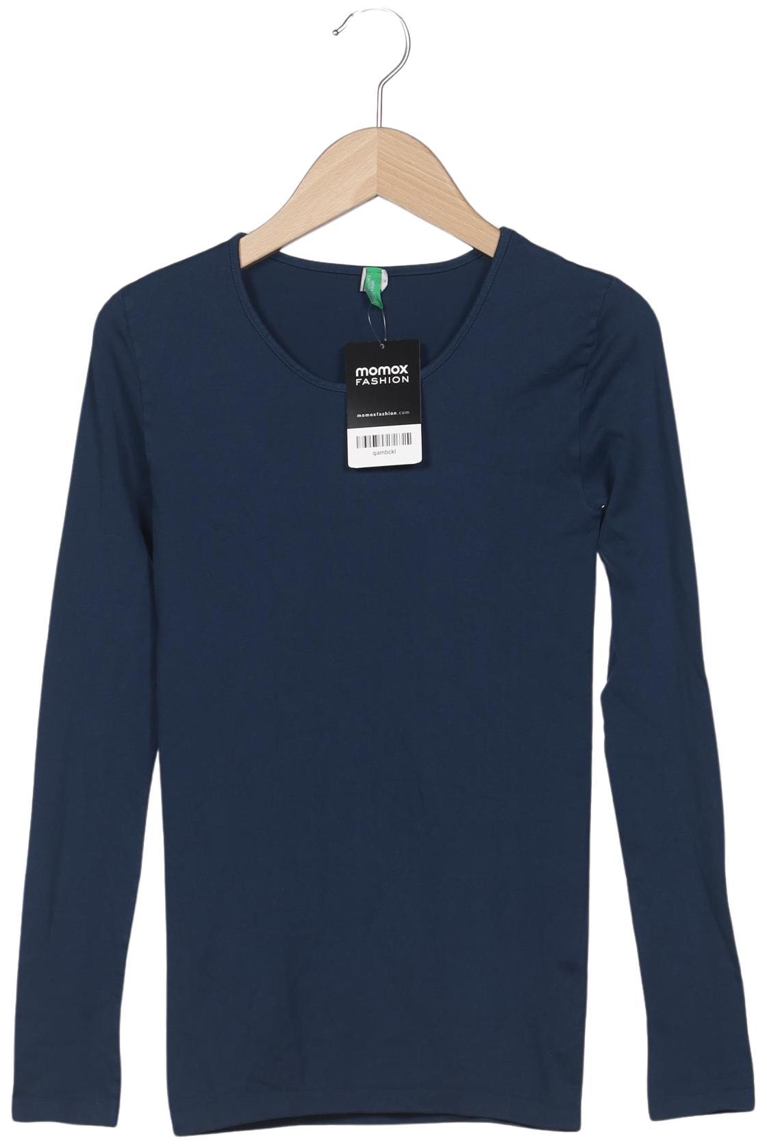 

United Colors OF Benetton Damen Langarmshirt, marineblau, Gr. 30