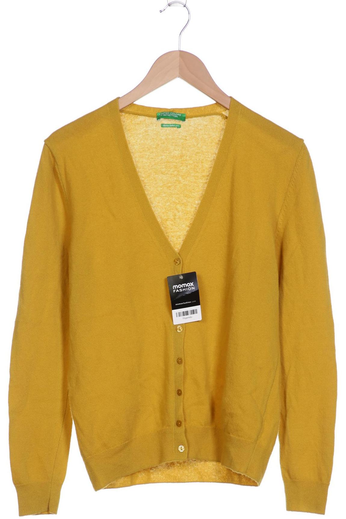 

UNITED COLORS OF BENETTON Damen Strickjacke, gelb