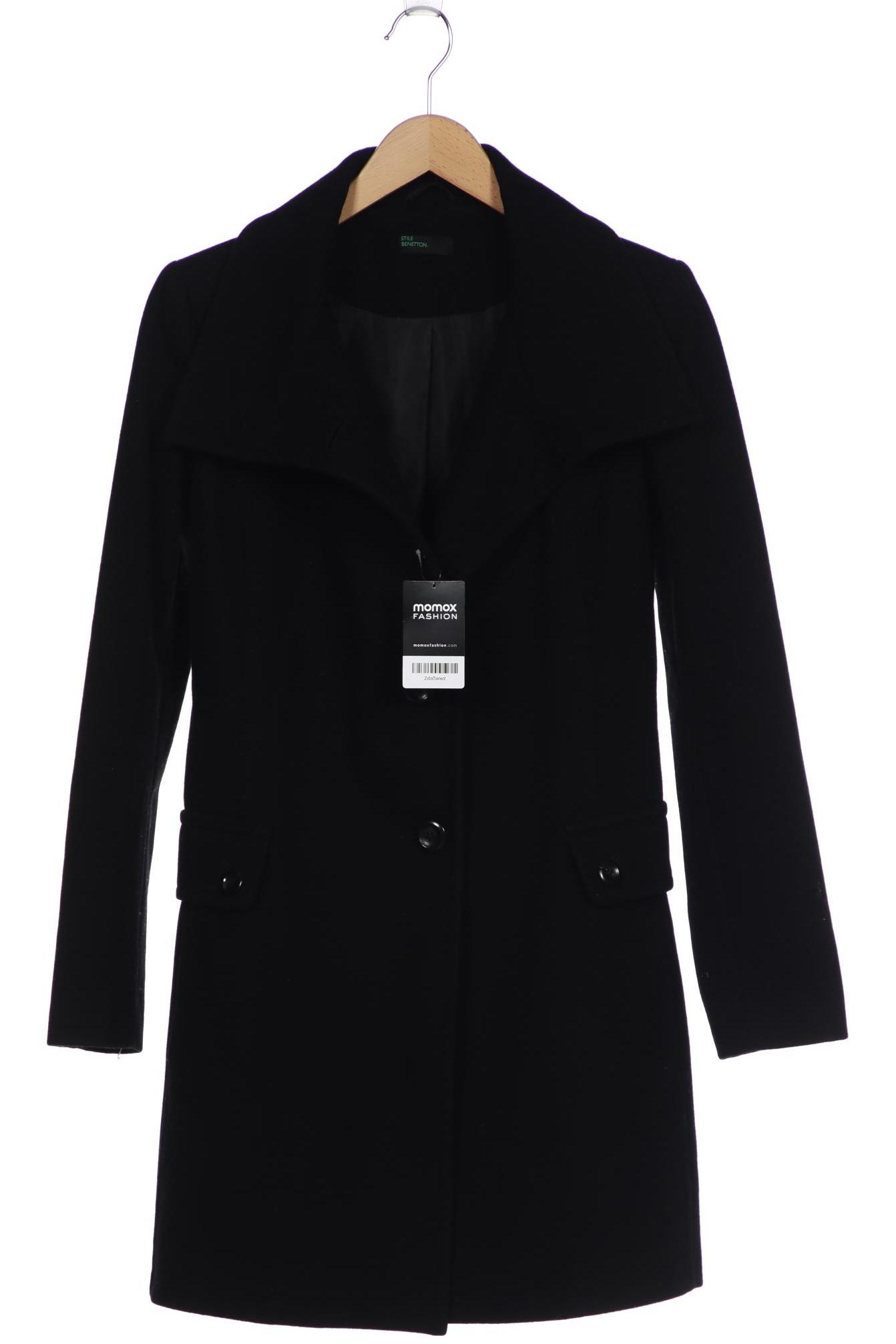 

United Colors OF Benetton Damen Mantel, schwarz, Gr. 38