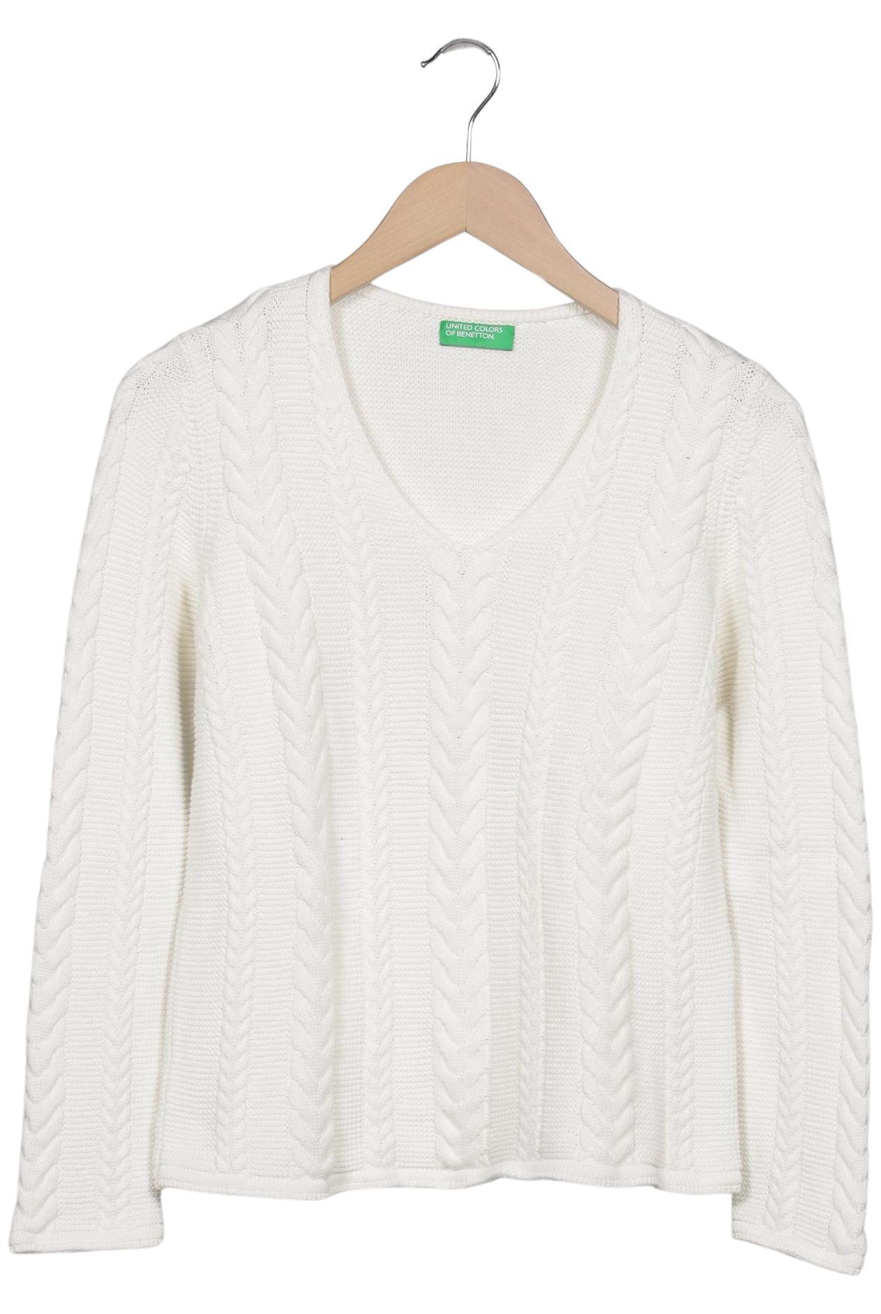 

United Colors OF Benetton Damen Pullover, weiß, Gr. 36