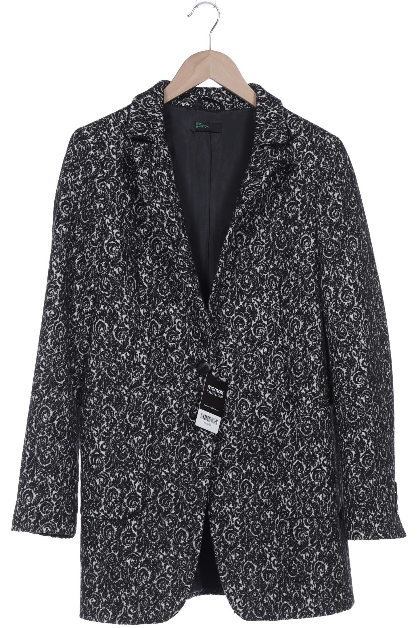 

United Colors OF Benetton Damen Mantel, schwarz, Gr. 38