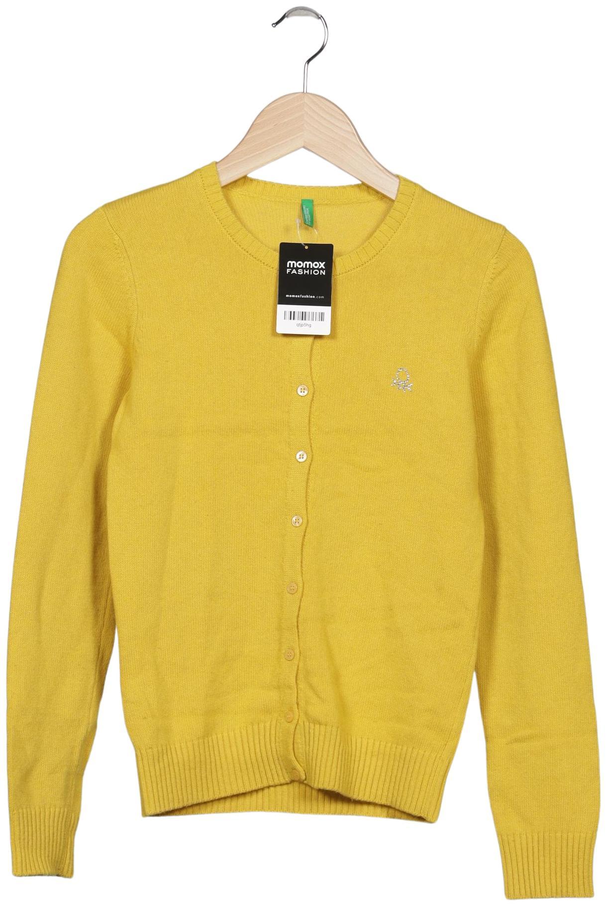 

United Colors OF Benetton Damen Strickjacke, gelb, Gr. 34