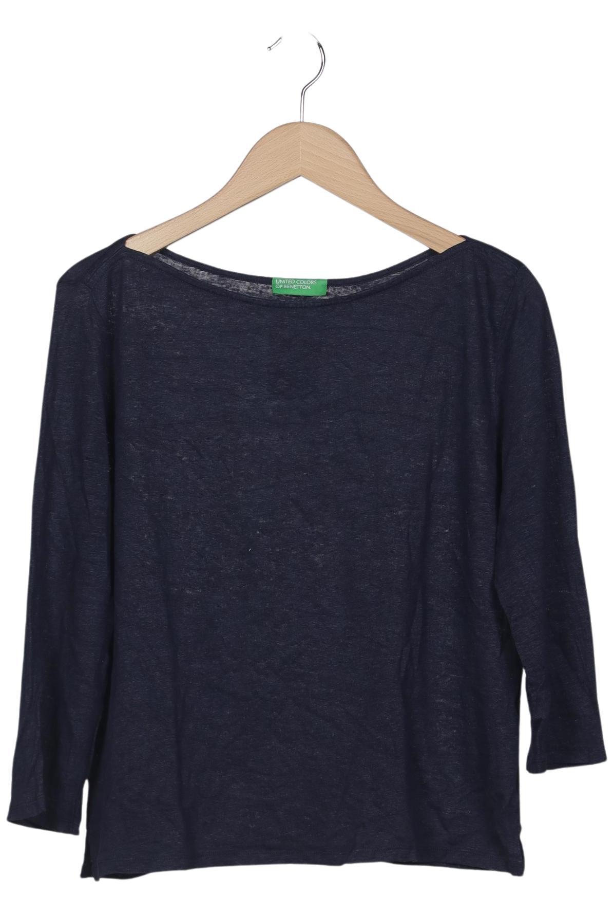 

United Colors OF Benetton Damen Langarmshirt, marineblau, Gr. 38