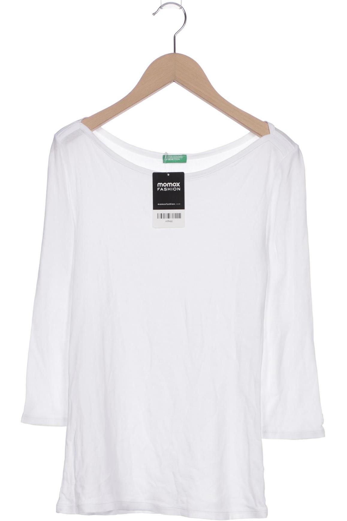 

United Colors OF Benetton Damen Langarmshirt, weiß, Gr. 32