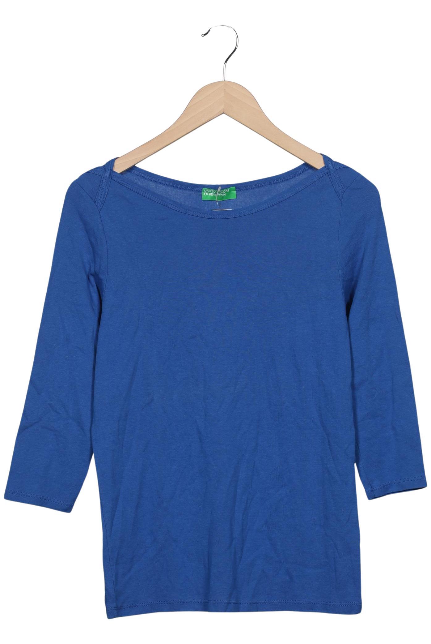 

United Colors OF Benetton Damen Langarmshirt, blau, Gr. 38