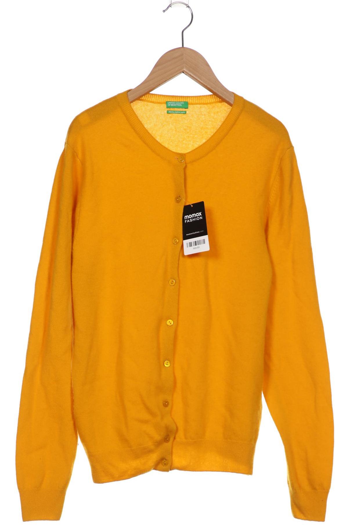 

UNITED COLORS OF BENETTON Damen Strickjacke, gelb