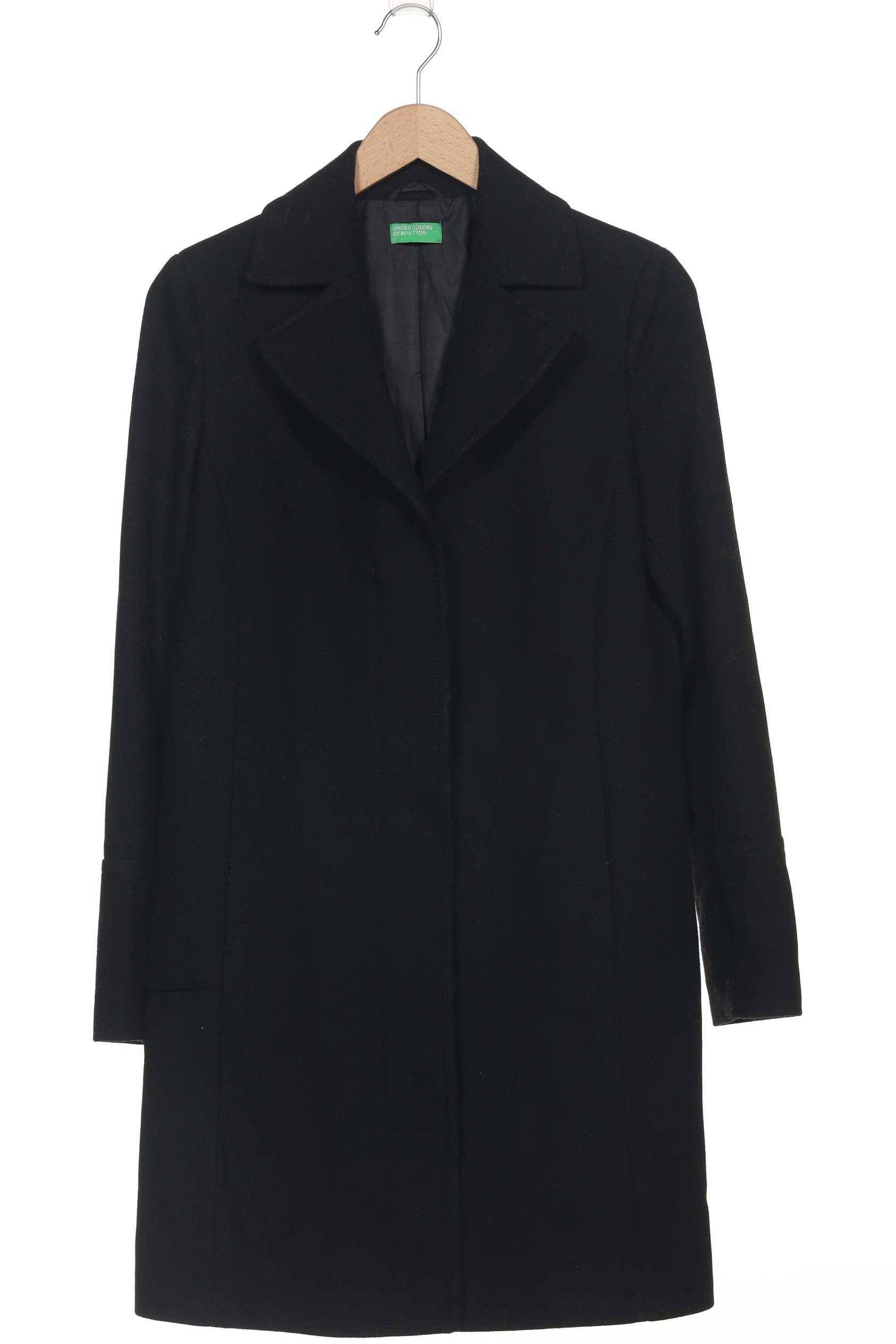 

United Colors OF Benetton Damen Mantel, schwarz, Gr. 36