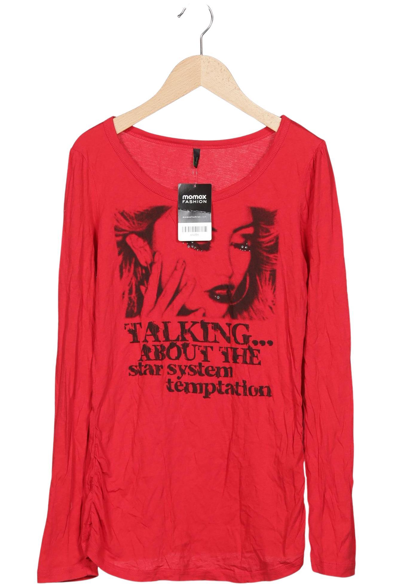 

United Colors OF Benetton Damen Langarmshirt, rot, Gr. 38