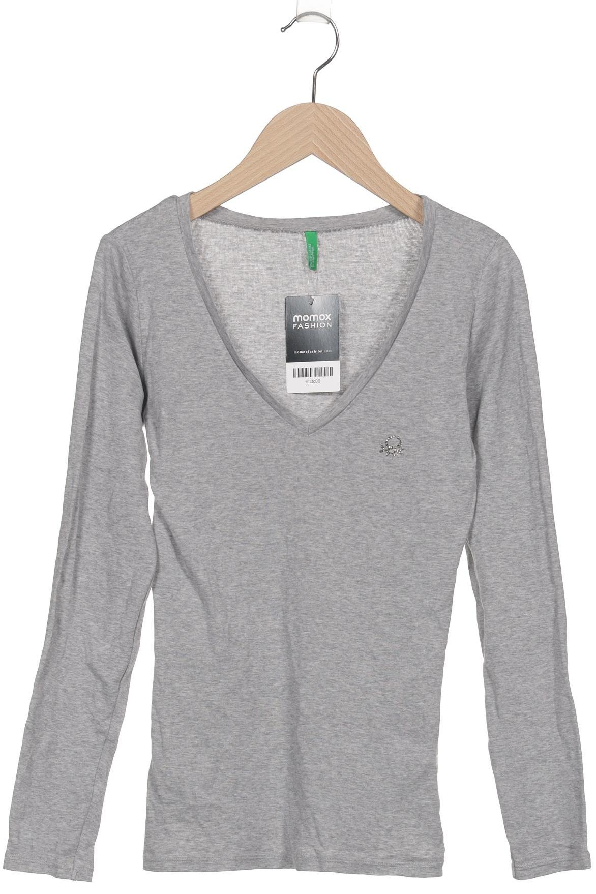 

United Colors OF Benetton Damen Langarmshirt, grau, Gr. 36