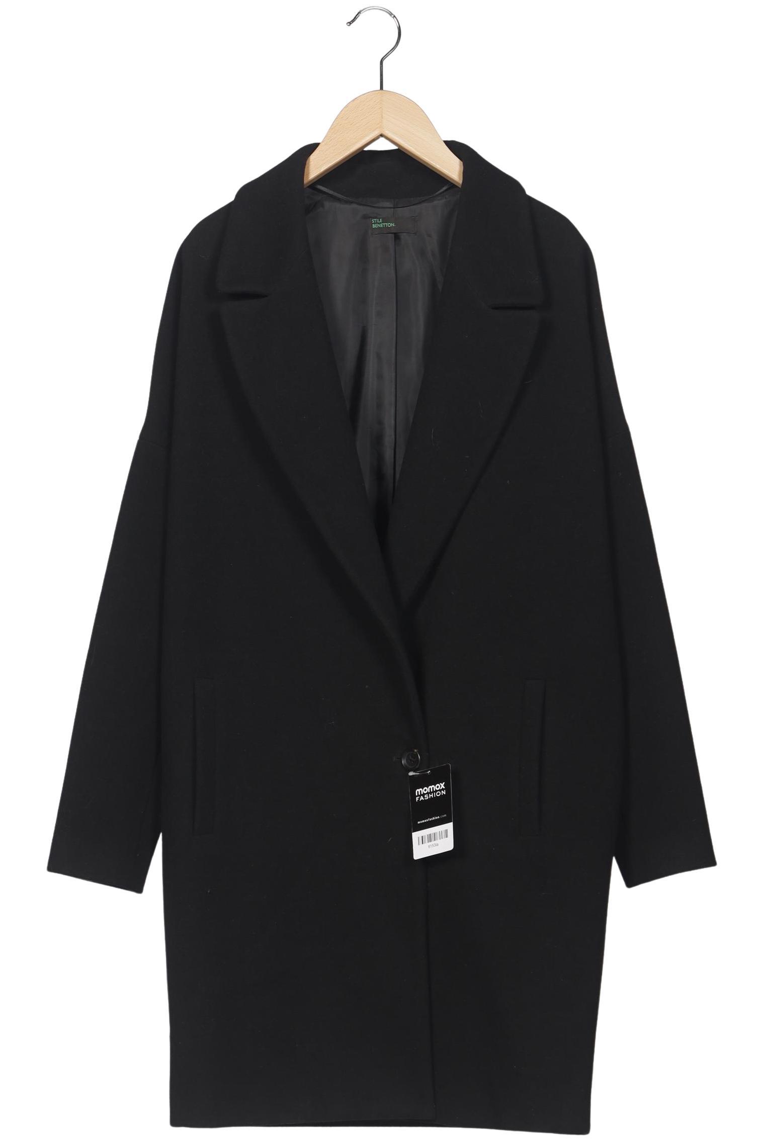 

United Colors OF Benetton Damen Mantel, schwarz, Gr. 32