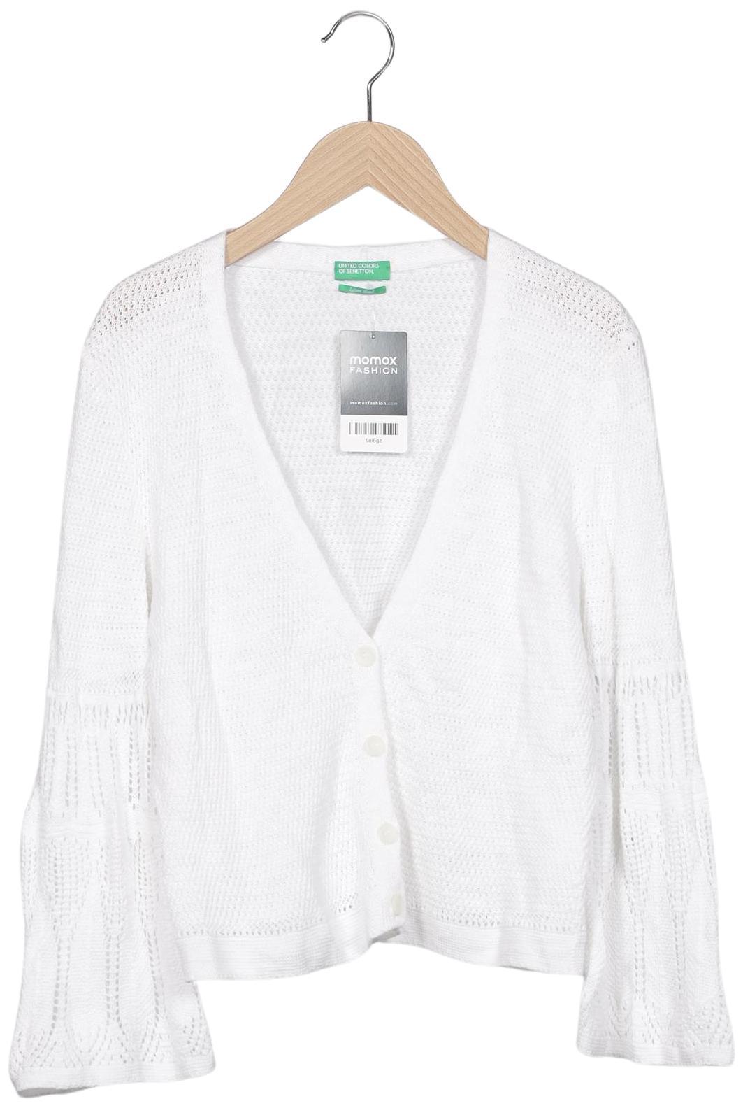 

United Colors OF Benetton Damen Strickjacke, weiß, Gr. 38