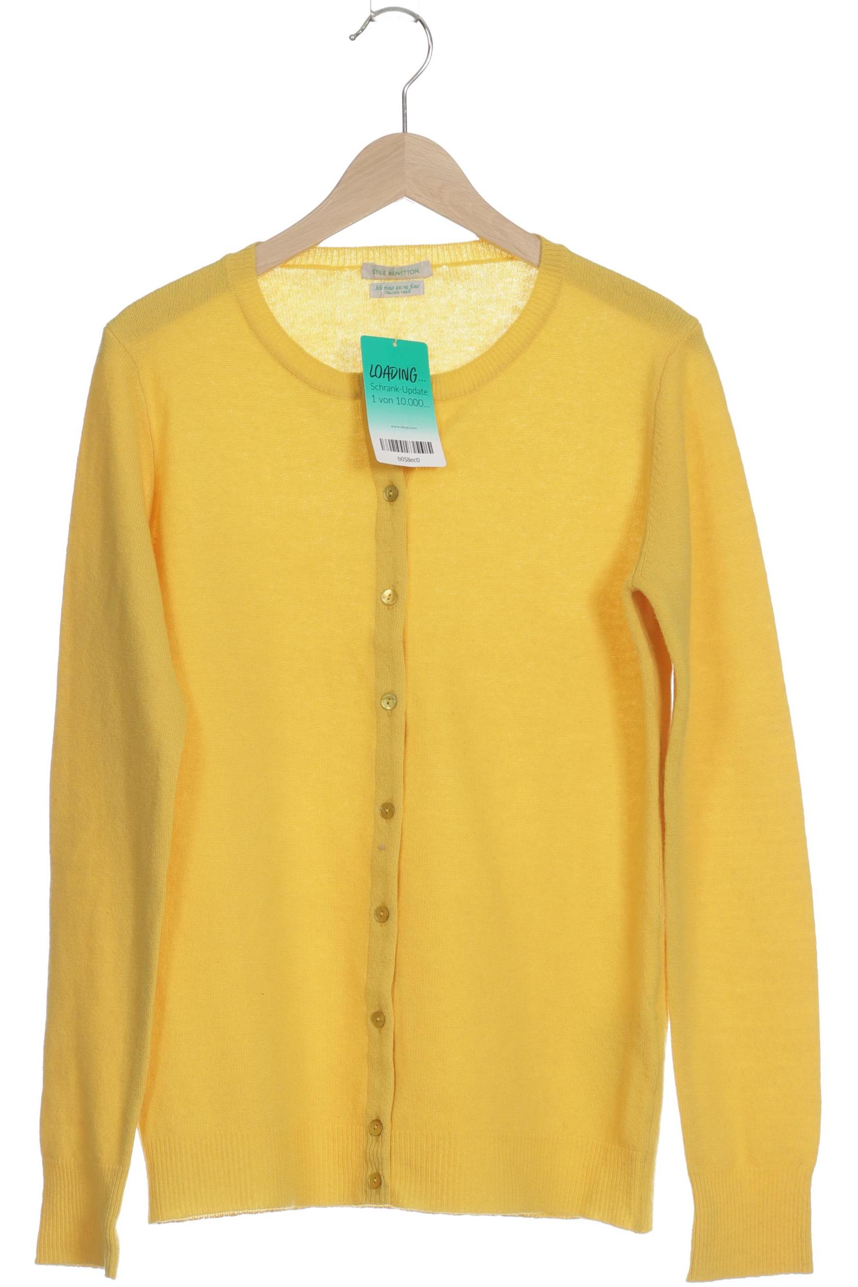 

United Colors OF Benetton Damen Strickjacke, gelb, Gr. 36