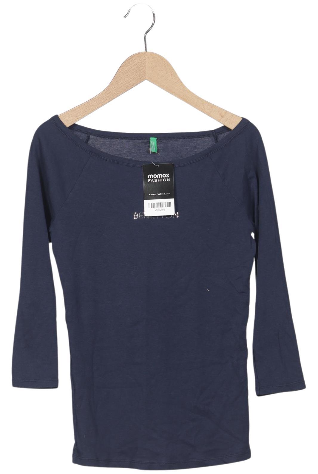 

United Colors OF Benetton Damen Langarmshirt, marineblau, Gr. 32