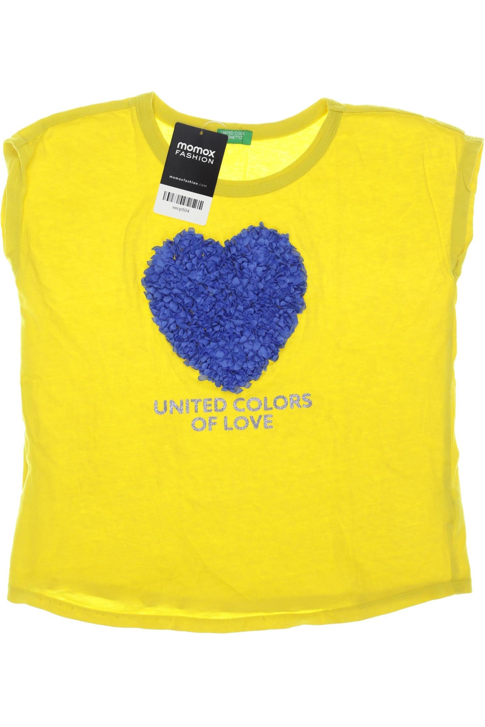

United Colors OF Benetton Damen T-Shirt, gelb, Gr. 140