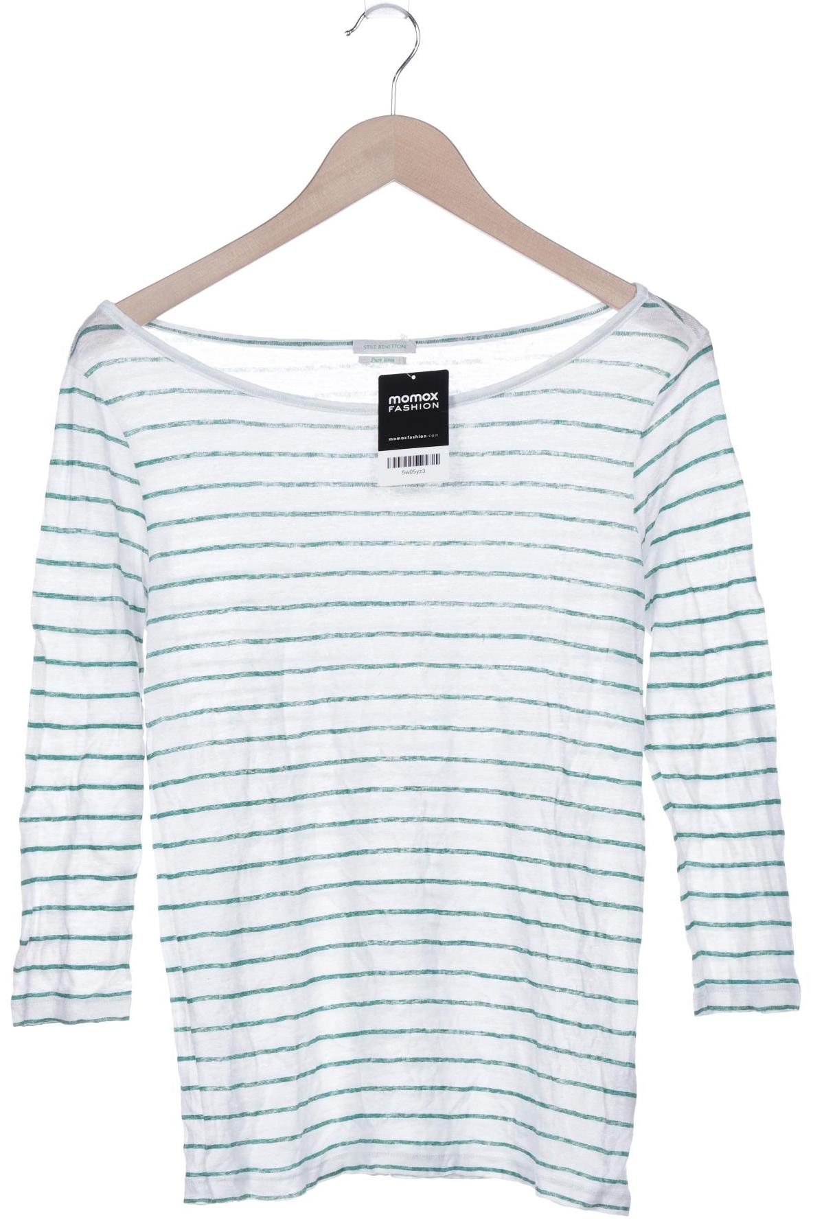 

United Colors OF Benetton Damen Langarmshirt, weiß, Gr. 38