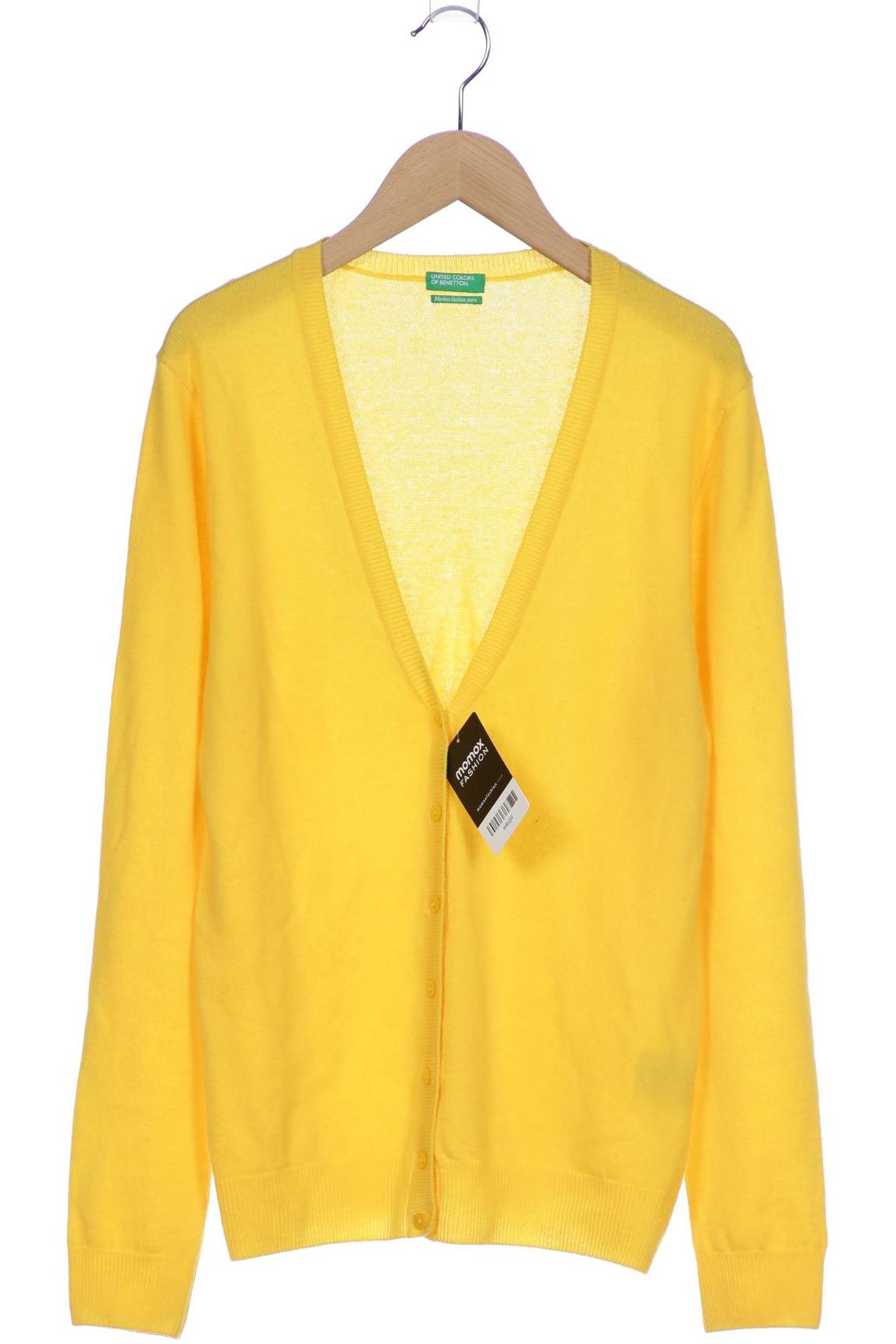 

United Colors OF Benetton Damen Strickjacke, gelb, Gr. 38