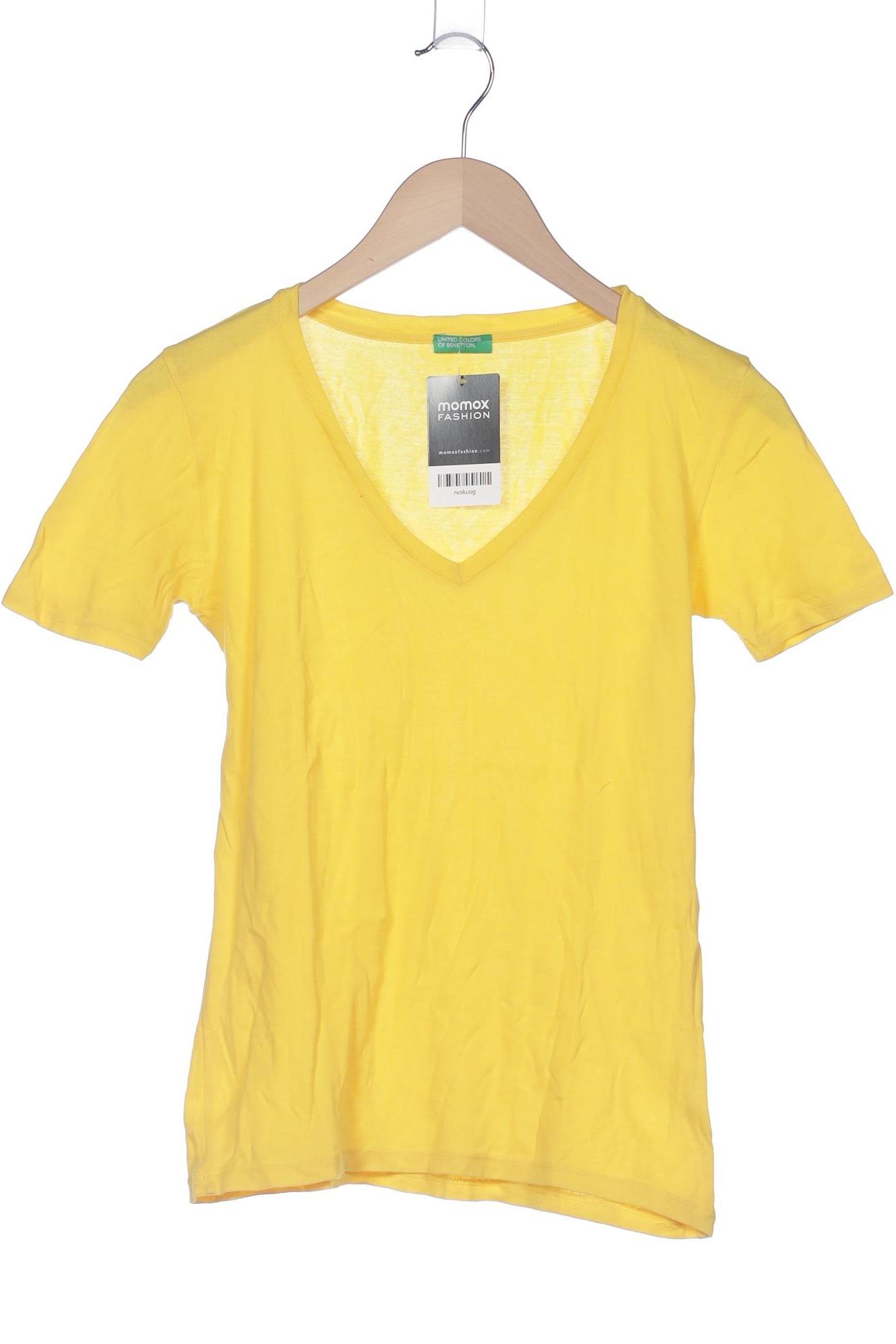 

United Colors OF Benetton Damen T-Shirt, gelb, Gr. 34