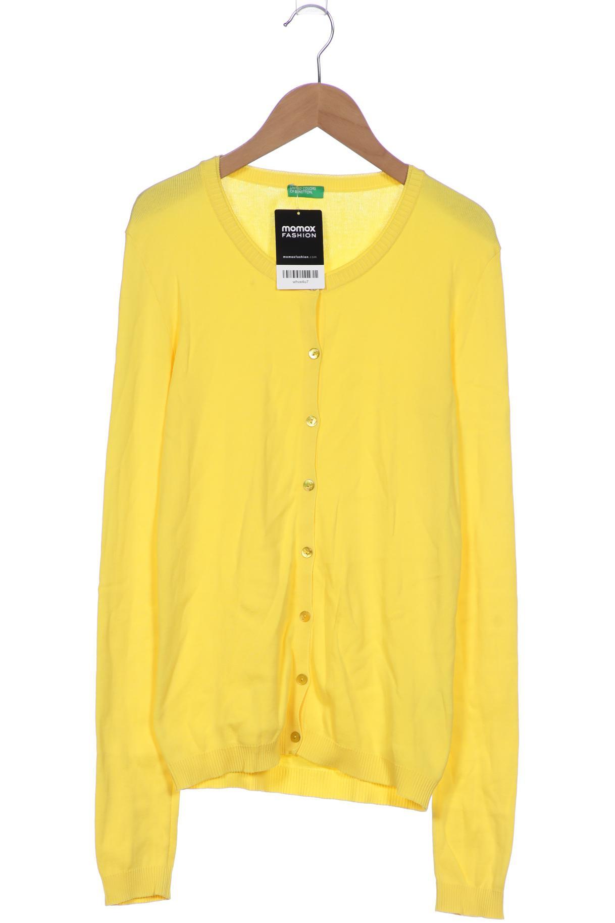 

United Colors OF Benetton Damen Strickjacke, gelb, Gr. 38