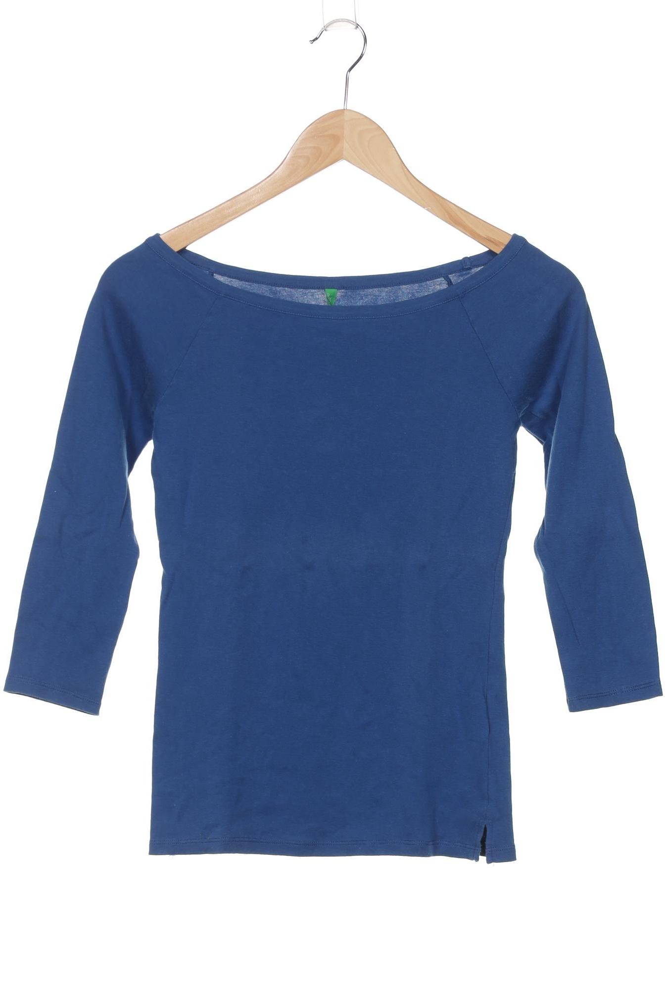 

United Colors OF Benetton Damen Langarmshirt, blau, Gr. 32