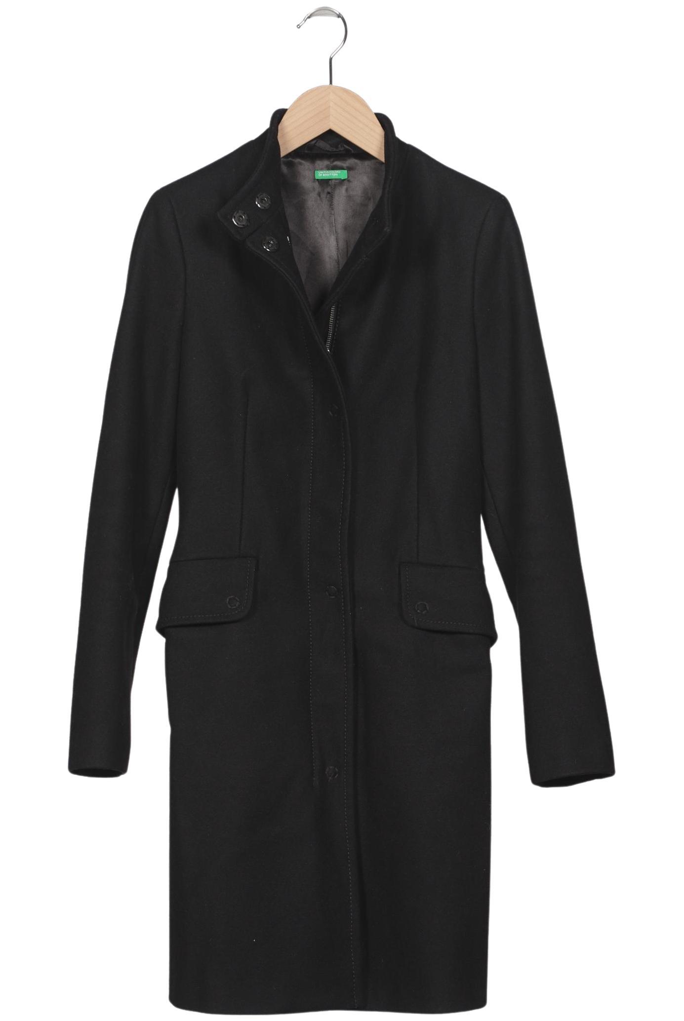 

United Colors OF Benetton Damen Mantel, schwarz, Gr. 38