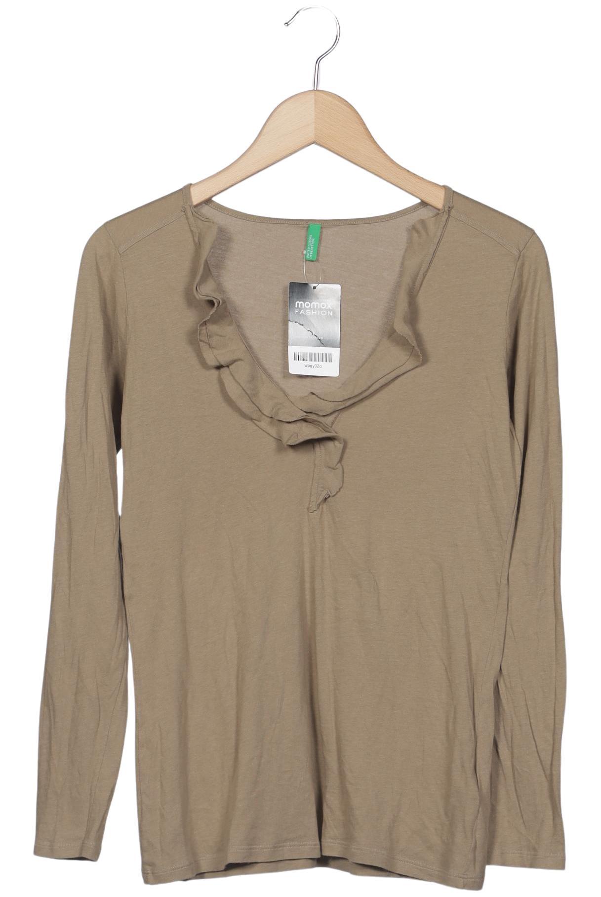 

United Colors OF Benetton Damen Langarmshirt, beige, Gr. 36