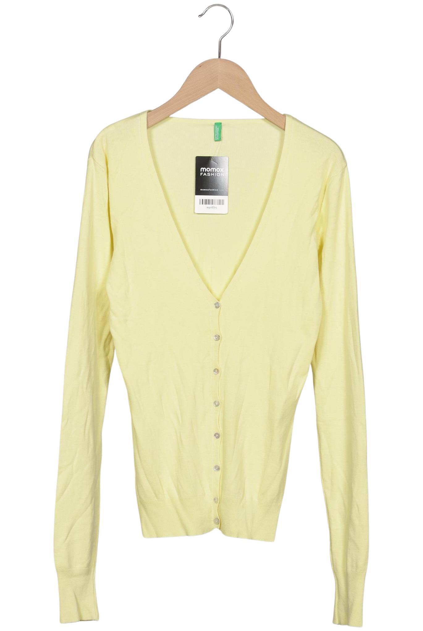 

United Colors OF Benetton Damen Strickjacke, gelb, Gr. 38