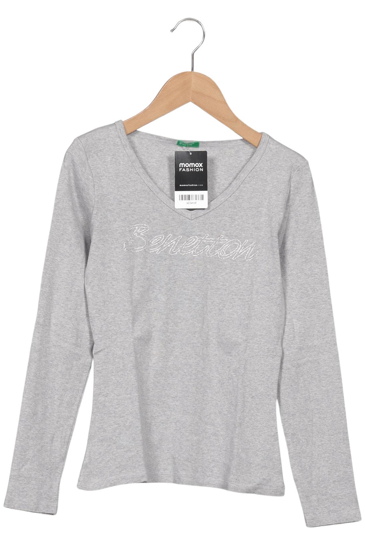 

United Colors OF Benetton Damen Langarmshirt, grau, Gr. 32