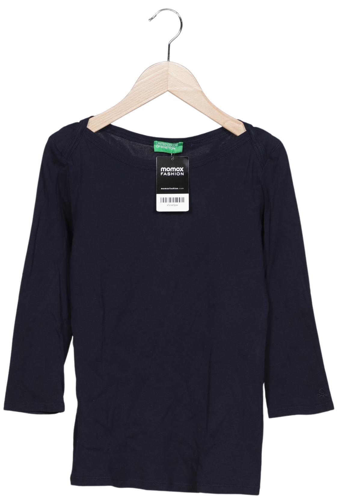 

United Colors OF Benetton Damen Langarmshirt, marineblau, Gr. 34