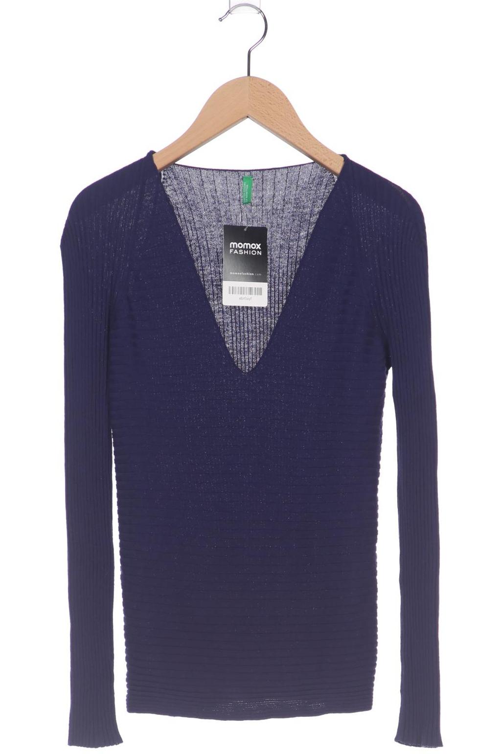 

United Colors OF Benetton Damen Langarmshirt, marineblau, Gr. 38