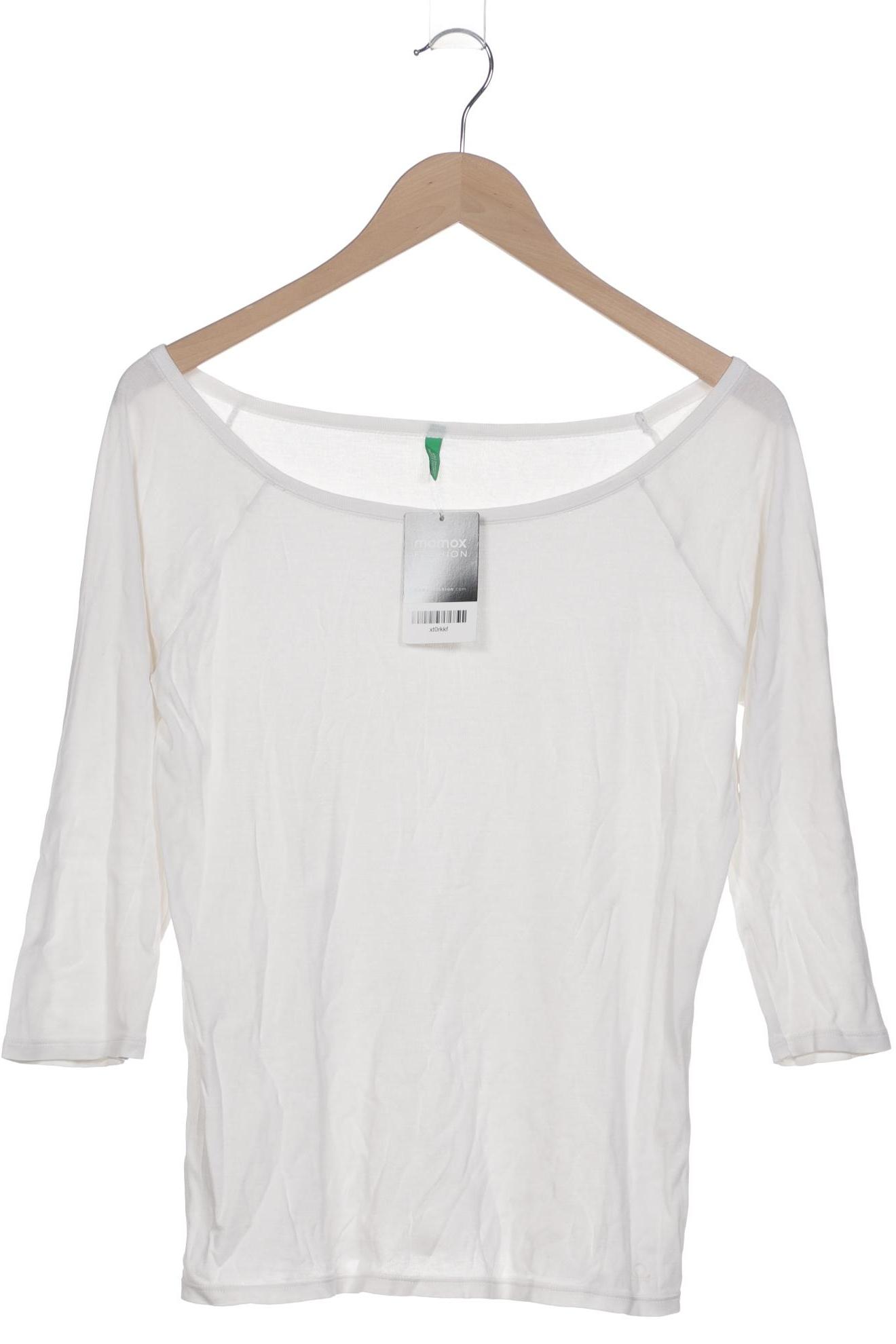 

United Colors OF Benetton Damen Langarmshirt, weiß, Gr. 38